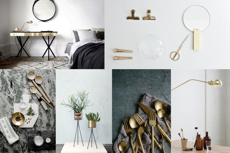 Patchwork déco : le laiton